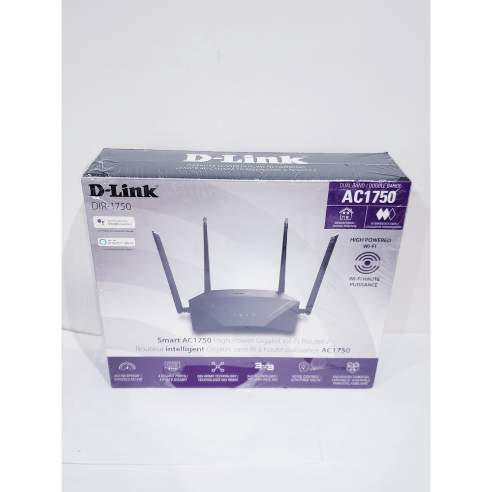 D-Link WiFi Router AC1750 Mesh Smart Home Network DIR-1750 - NEW